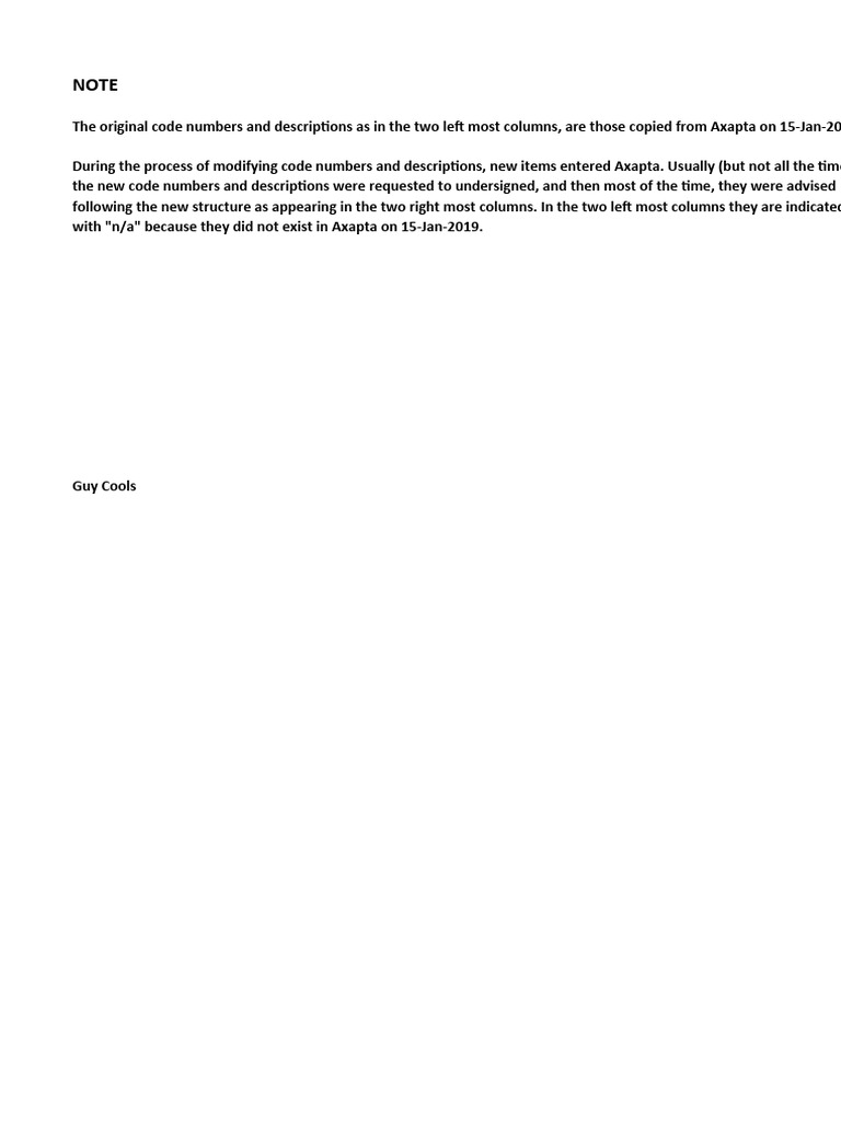 Code Exchanger Axapta MICN | PDF | Materials | Building