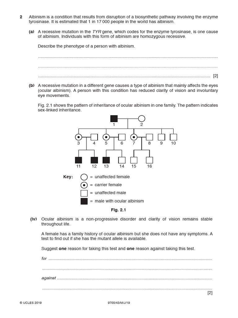 Albinism and Ocular Inheritance Insights | PDF | Dominance (Genetics ...