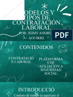 Presentación Proyecto Modelos y Tipos de Contratación Laboral, Plataformas de Afiliación A Seguridad Social