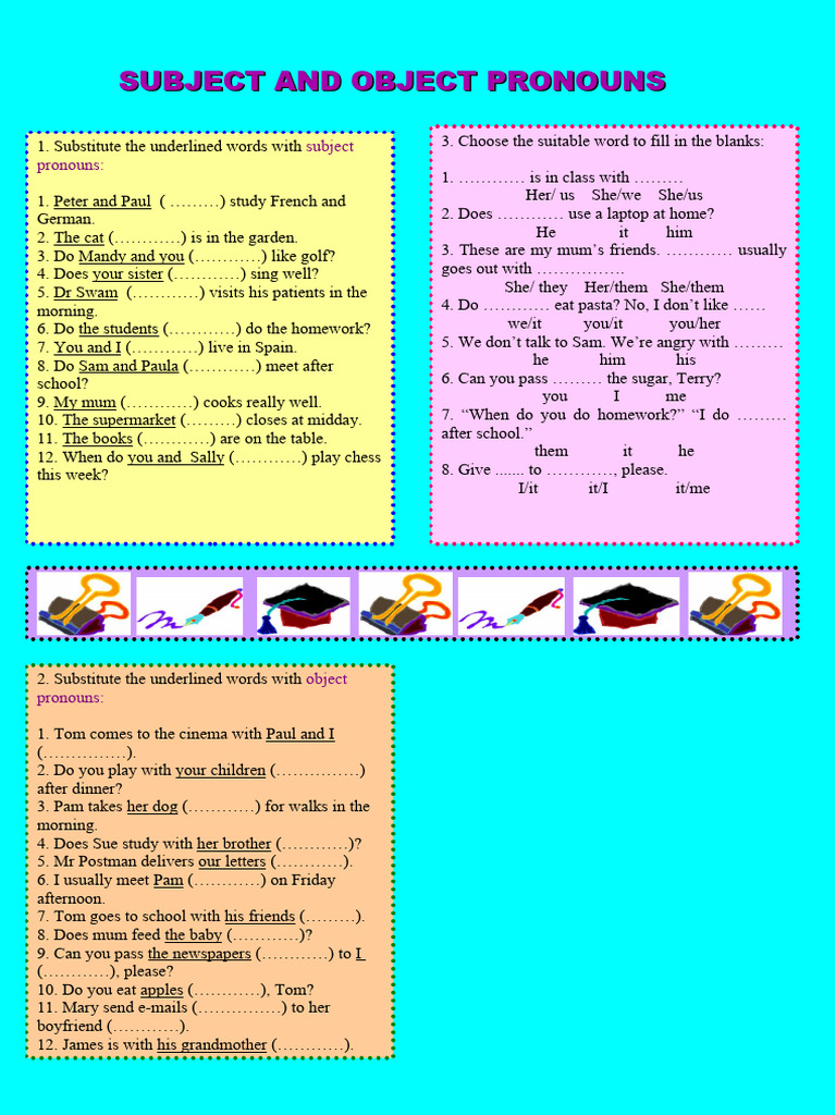 Subject and object pronouns 17049 1 pdf syntax linguistics