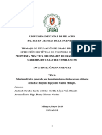 Polucion Del Aire Generado Por Los Automotores e Incidencia en Niños-As de La Esc. Eugenio Espejo