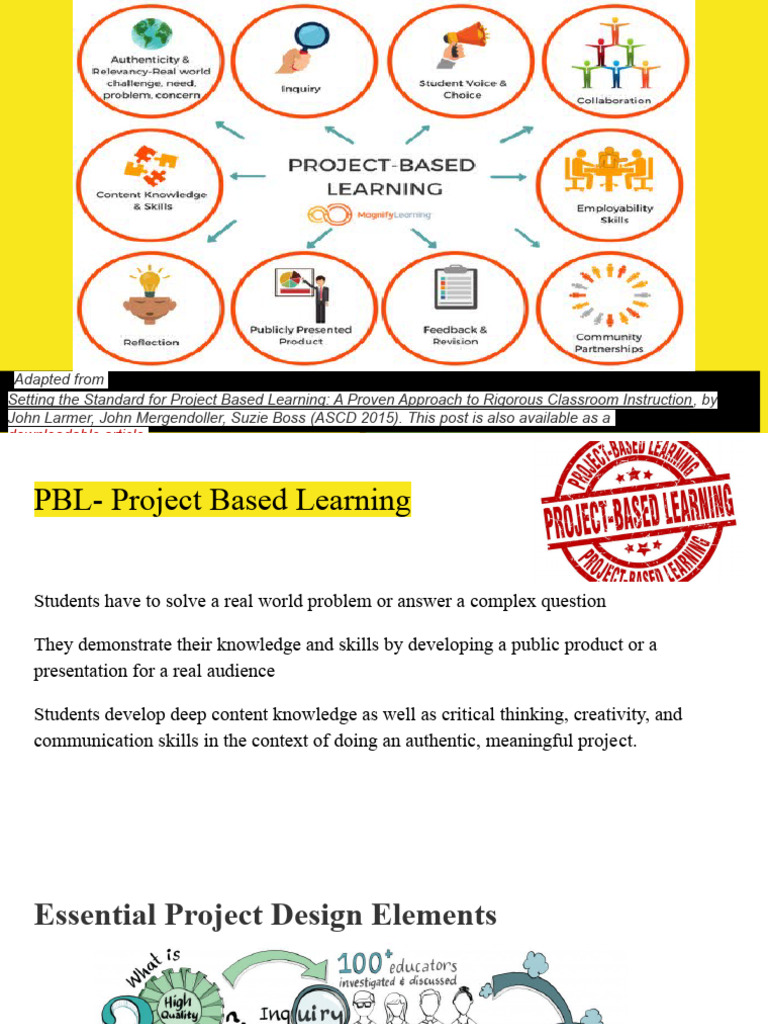 Downloadable Article | PDF | Project Based Learning | Learning