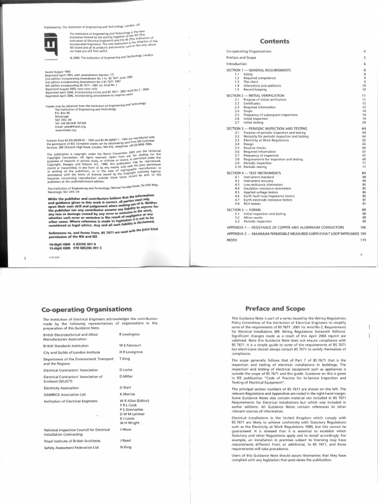 IEE NOTE3 Inspection&Testing | PDF