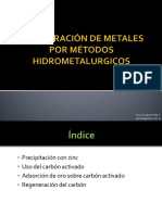 4.2 Recuperación de Metales Desde Carbón Activado