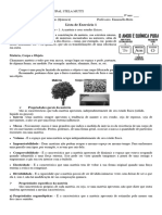 Lista de Exercício 1 9°ano Química