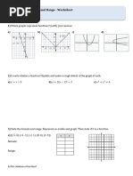 Relations Functions Domain Range