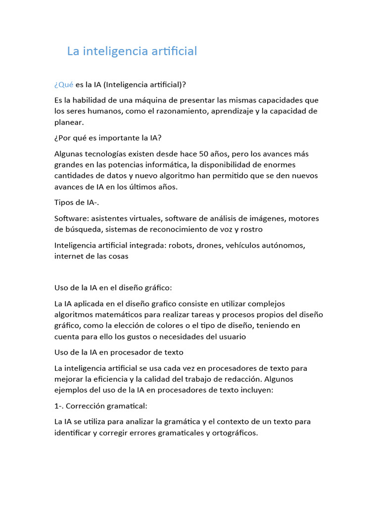 Impacto de la IA en la Educación | PDF | Inteligencia artificial ...