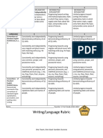 Writing Report Card Rubric q2 2023-2024