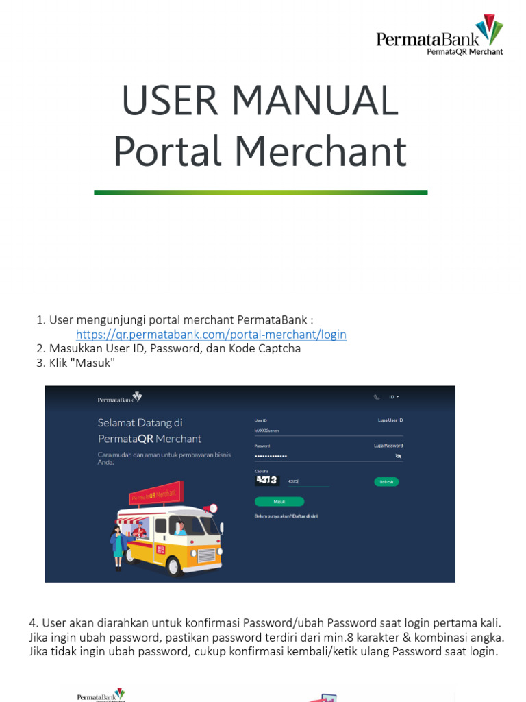Panduan Singkat Penggunaan Dashboard QR Permata Utk User Kasir | PDF