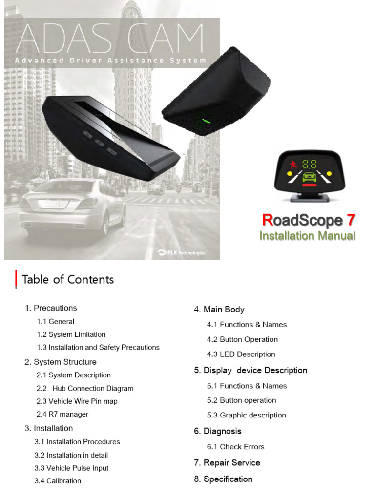 Roadscope 7 Installation Manual | PDF | Icon (Computing) | Calibration