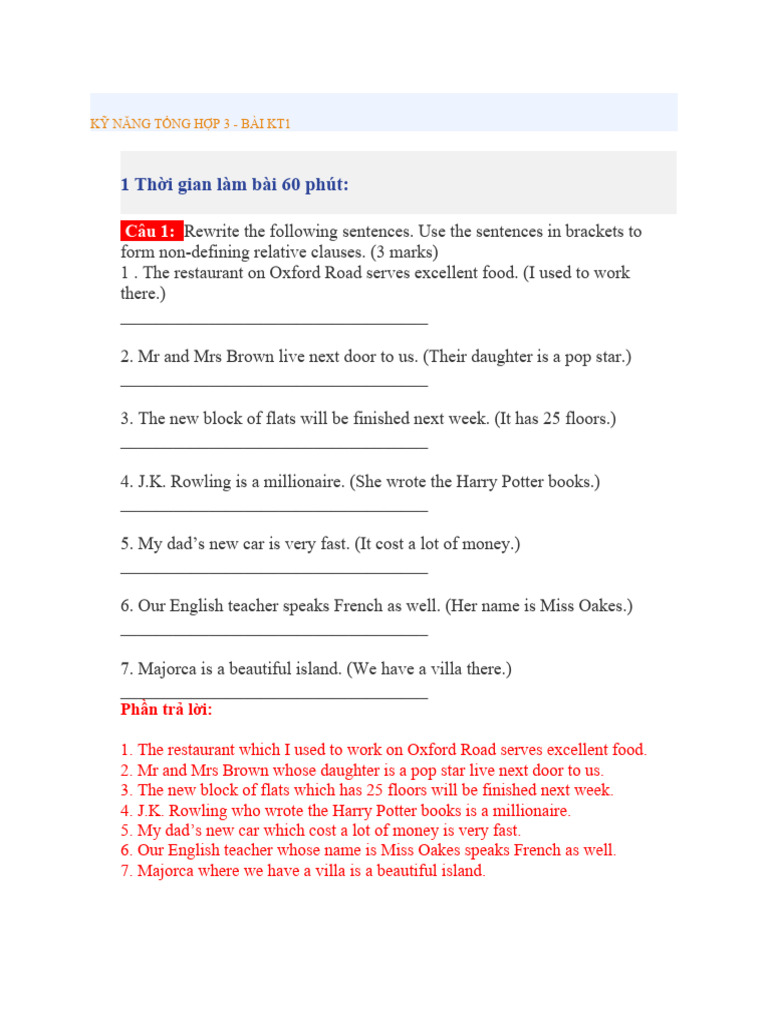 English Exercises for Intermediate Learners | PDF | Memory | Dream