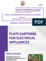 Plate Earthing For Electrical Appliances