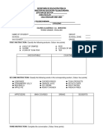 INGLÉS Examen Tercero