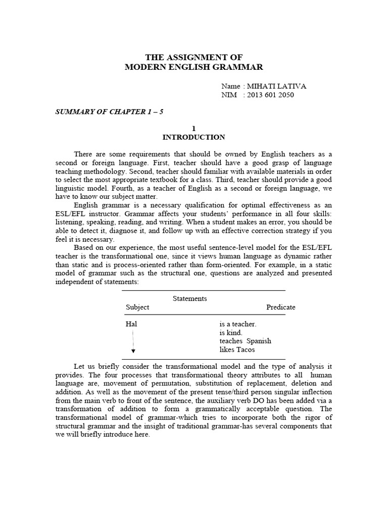 Modern English Grammar Overview | PDF | Verb | Grammatical Number