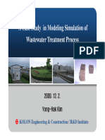 A Case of Study-Modeling Simulation of Wastewater Treatment Processes