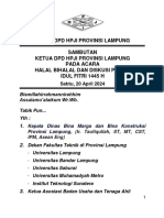 Sambutan Ketua DPD HPJI Lampung