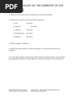 Essential Biology 03 Chemistry of Life