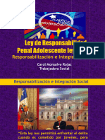Ley de Responsabilidad Penal Adolescente Ley 20.084: Responsabilización e Integración Social