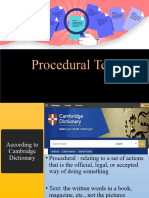 Procedural Text (Explanation)