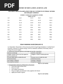 Mock 2024 Biology Marking Guide