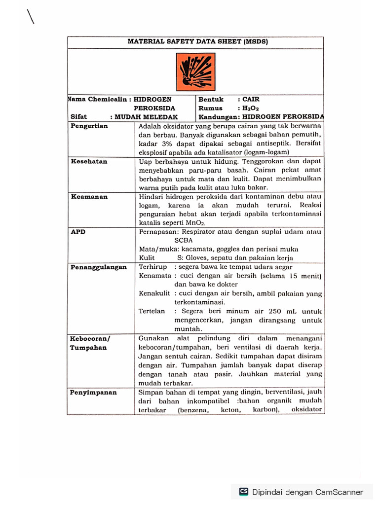 Material Safety Data Sheet (MSDS) | PDF