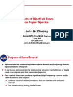 Effects of Rise - Fall Times On Signal Spectra