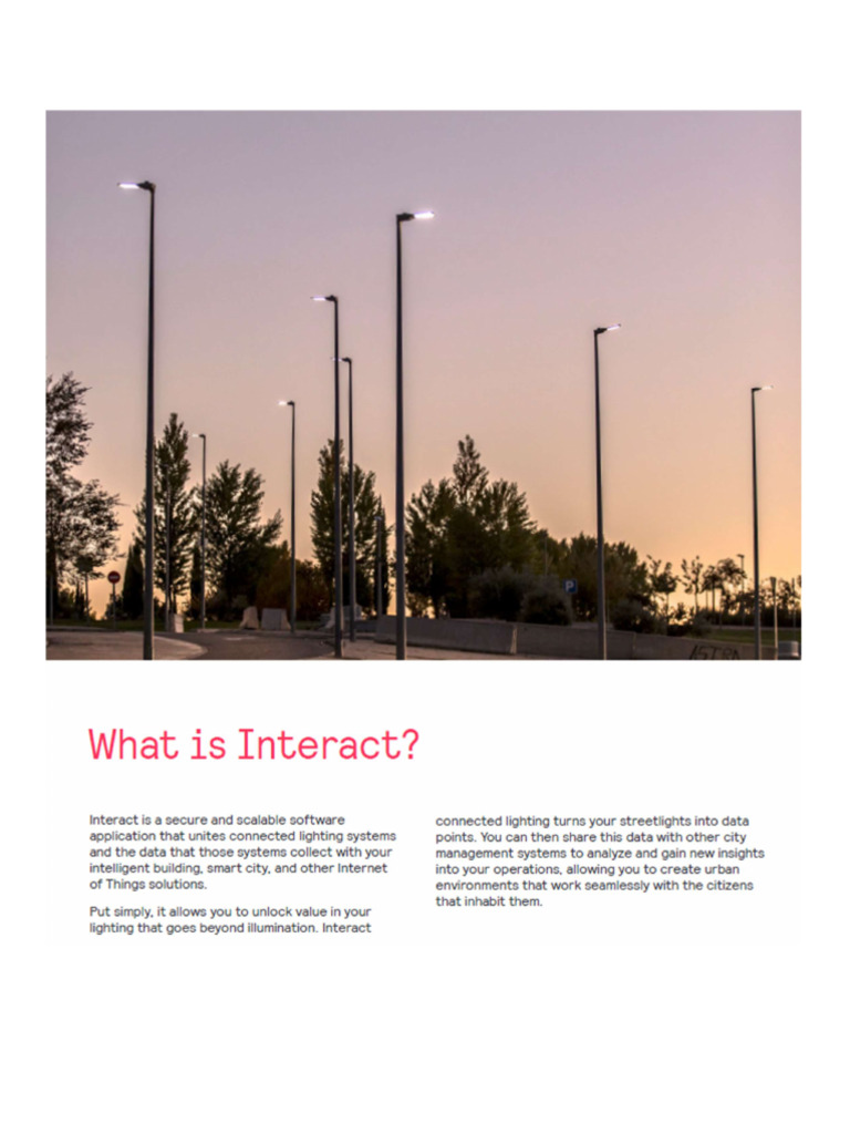 Interact Pro: Smart Lighting Solutions | PDF
