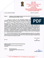 DO Letter To MD Milk Fed-Submission of New Projects