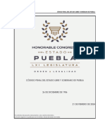 Codigo Penal Del Estado Libre y Soberano de Puebla 21-02-2024