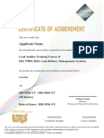 Exemplar ISO 37001
