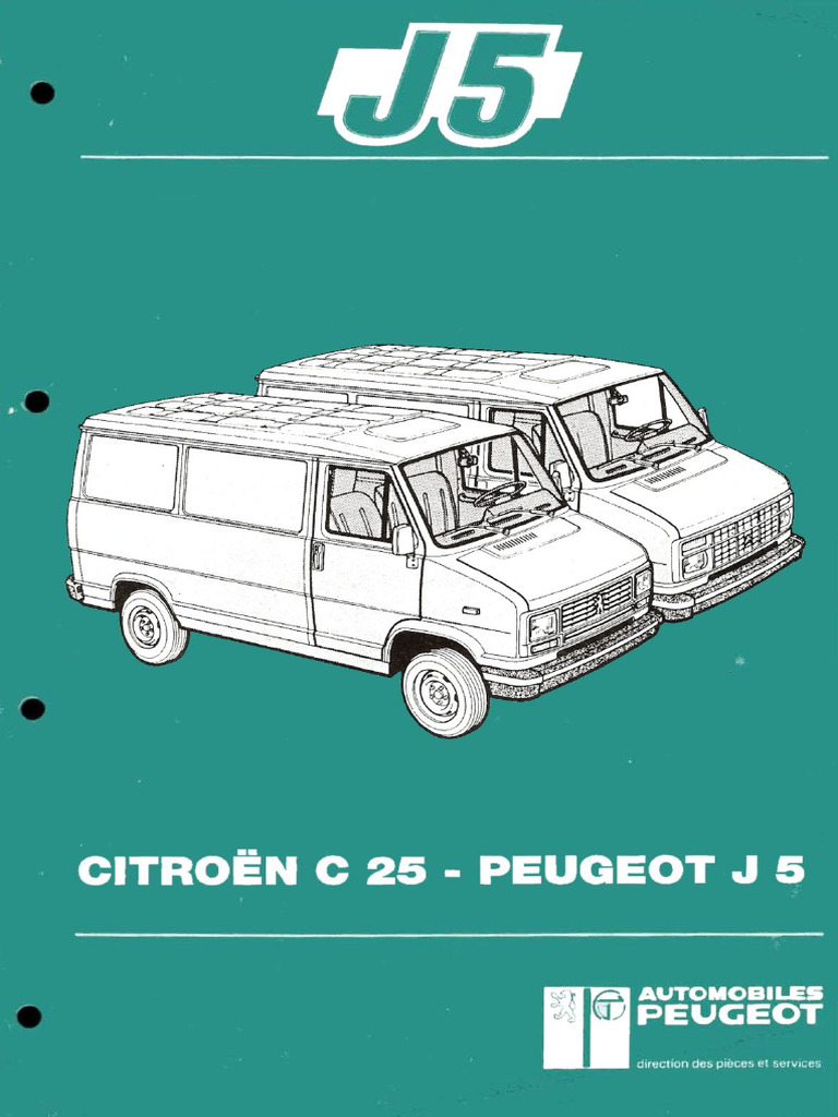 Peugeot J5, Citroen C25 Service Manual, Repair Manual Wiring