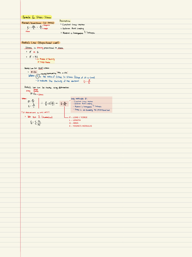 Stress-Strain Analysis and Young's Modulus | PDF | Young's Modulus ...