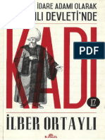 İlber Ortaylı Hukuk Ve İdare Adamı Olarak Osmanlı Devletinde Kadı Kronik Yayınları