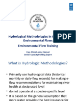 03 - EFlow Training - Session 3 - Hydrological Methodology For Environmental Flow
