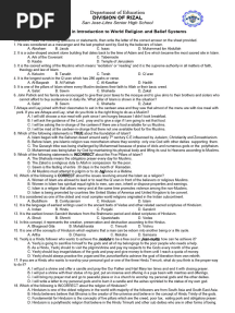 4th QUARTER EXAMINATION IN IWRBS