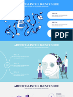 Artificial Intelligence Presentation Template Blue Variant