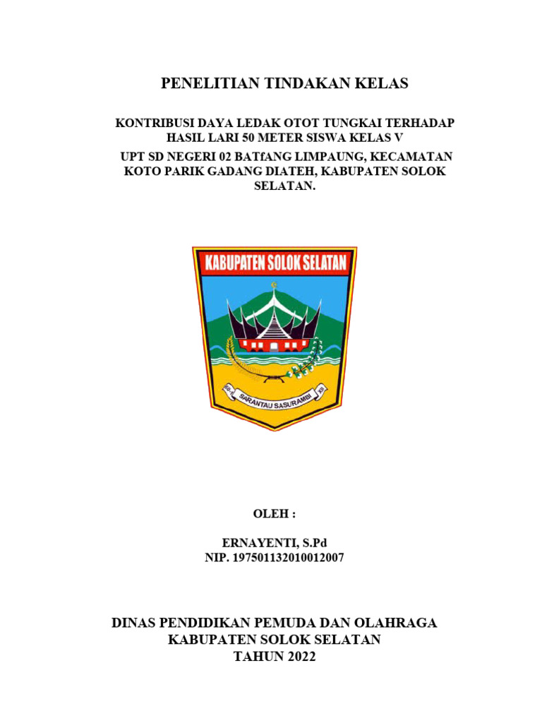 Daya Ledak Otot dan Lari 50 Meter SD | PDF