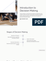 Introduction To Decision Making