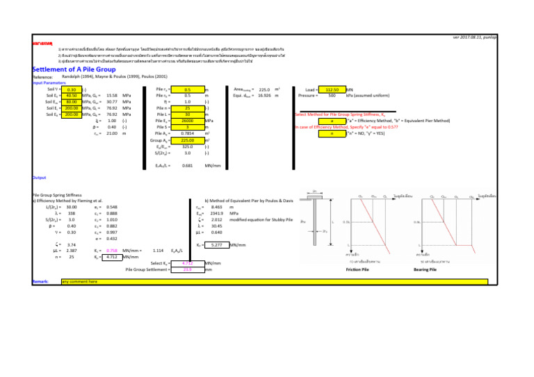 Chapter 6 Settlement of Pile Group | PDF