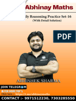 Reasoning Practice Set - 16