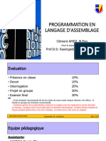 Introduction À l'assembleur-2021-MATH-INFO-L2 GENIE-UNIKIN (Note Des Cours)