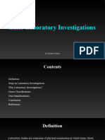 Basic Laboratory Investigations