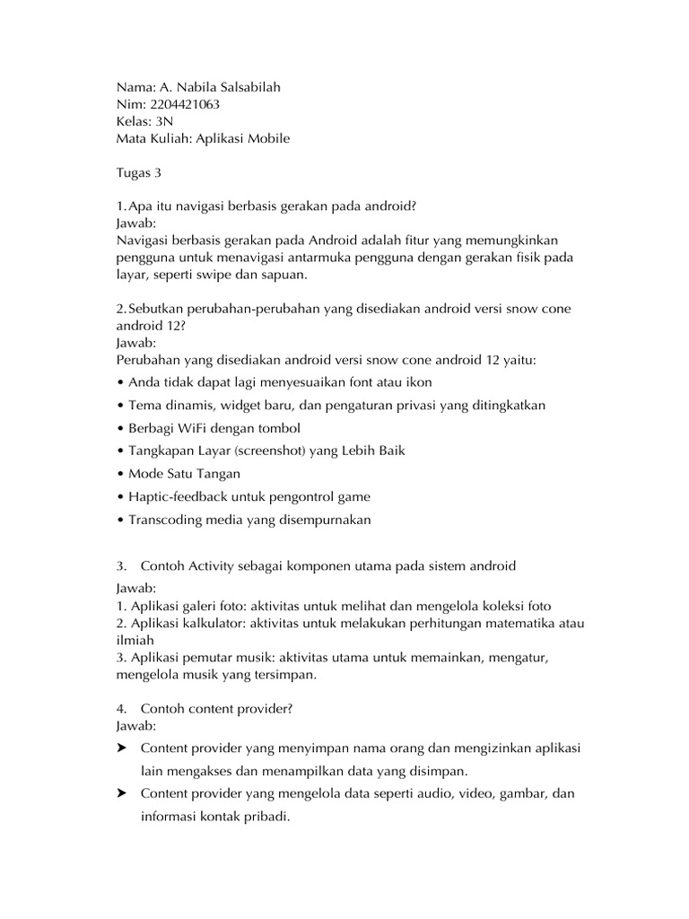 Tugas 3 Apkmobile | PDF