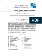 Influence of Aspect Ratio On Thermal Performance of