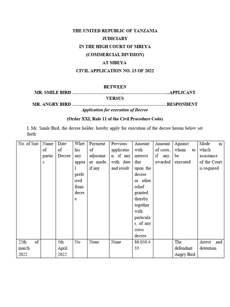 Application of Execution | PDF | Government | Separation Of Powers