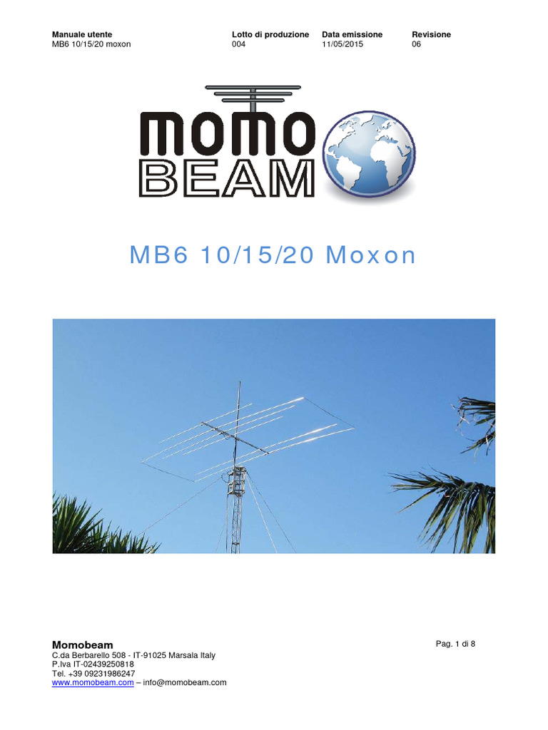 IT - Manuale Utente mb6 10-15-20 - Rev06 | PDF