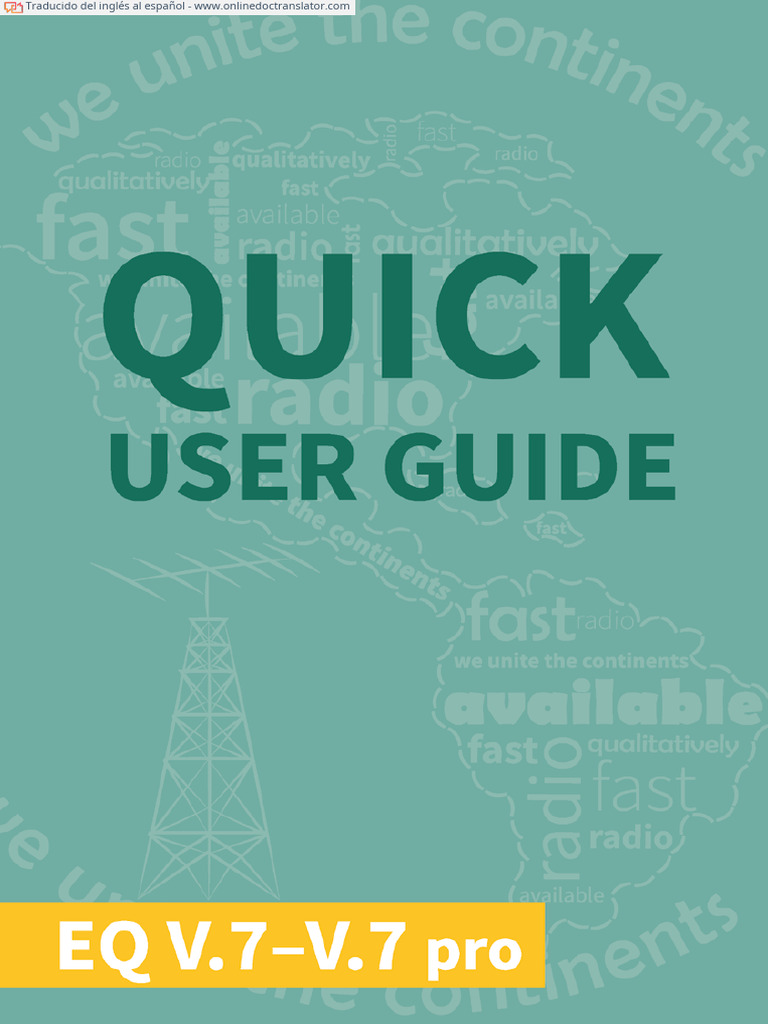 EQ V7 Quick User Guide Int 2023.en - Es | PDF | Micrófono | USB