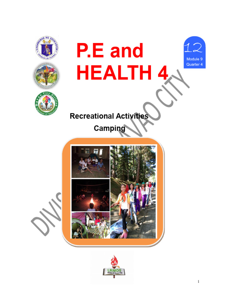Hope 4 module 9 pdf camping campsite