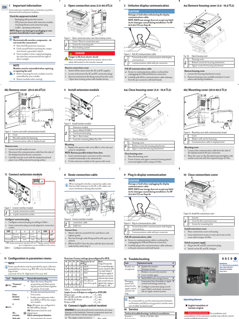 Extension Module Installation Guide | PDF | Electrical Connector | Usb