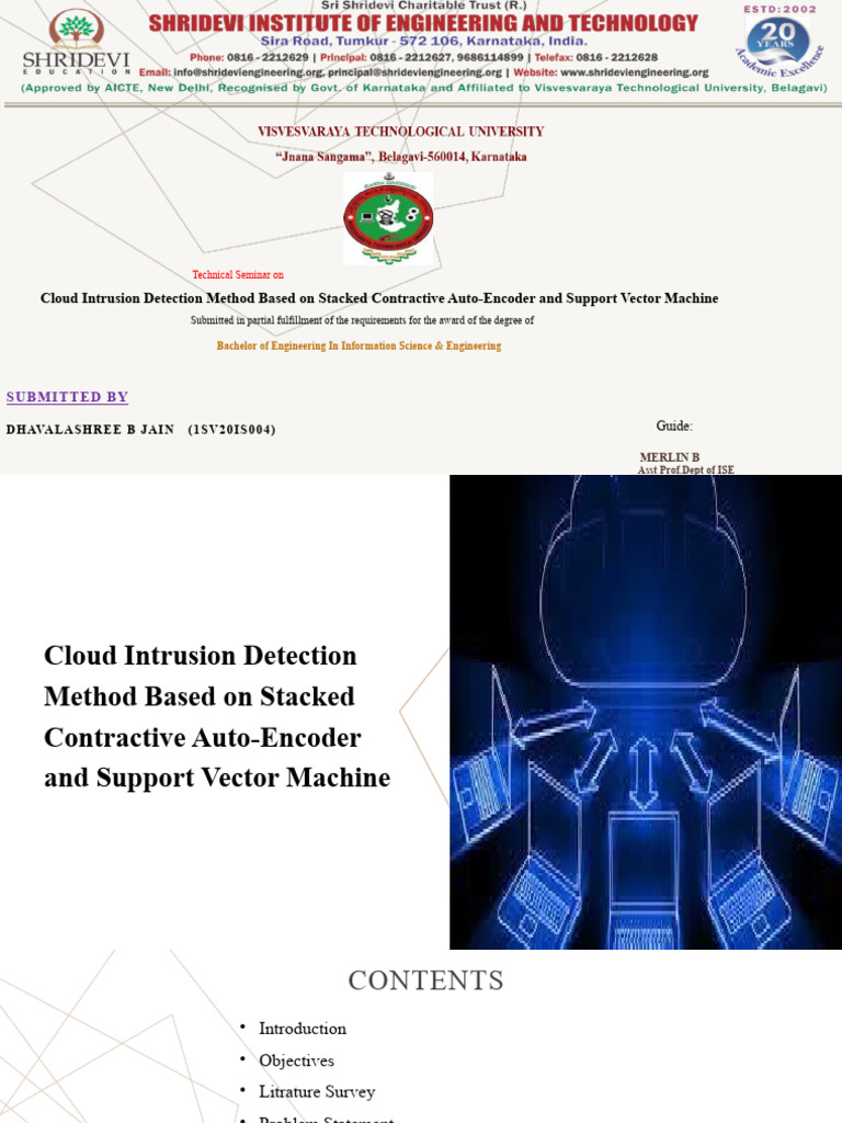 Cloud Intrusion Detection with SCAE & SVM | PDF | Support Vector ...